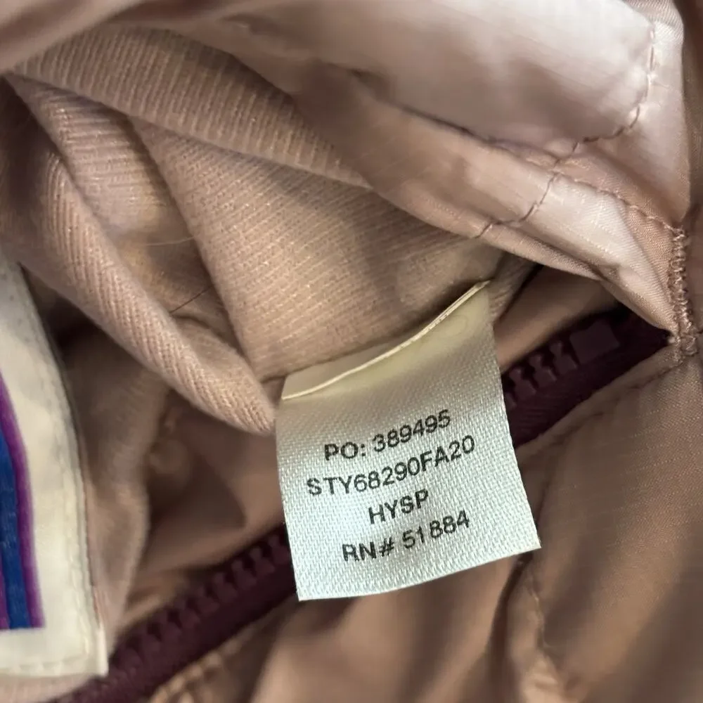 Patagonia Reversible Down Sweater Hoody Jacket Mauve Pink & Green Girl’s XL*